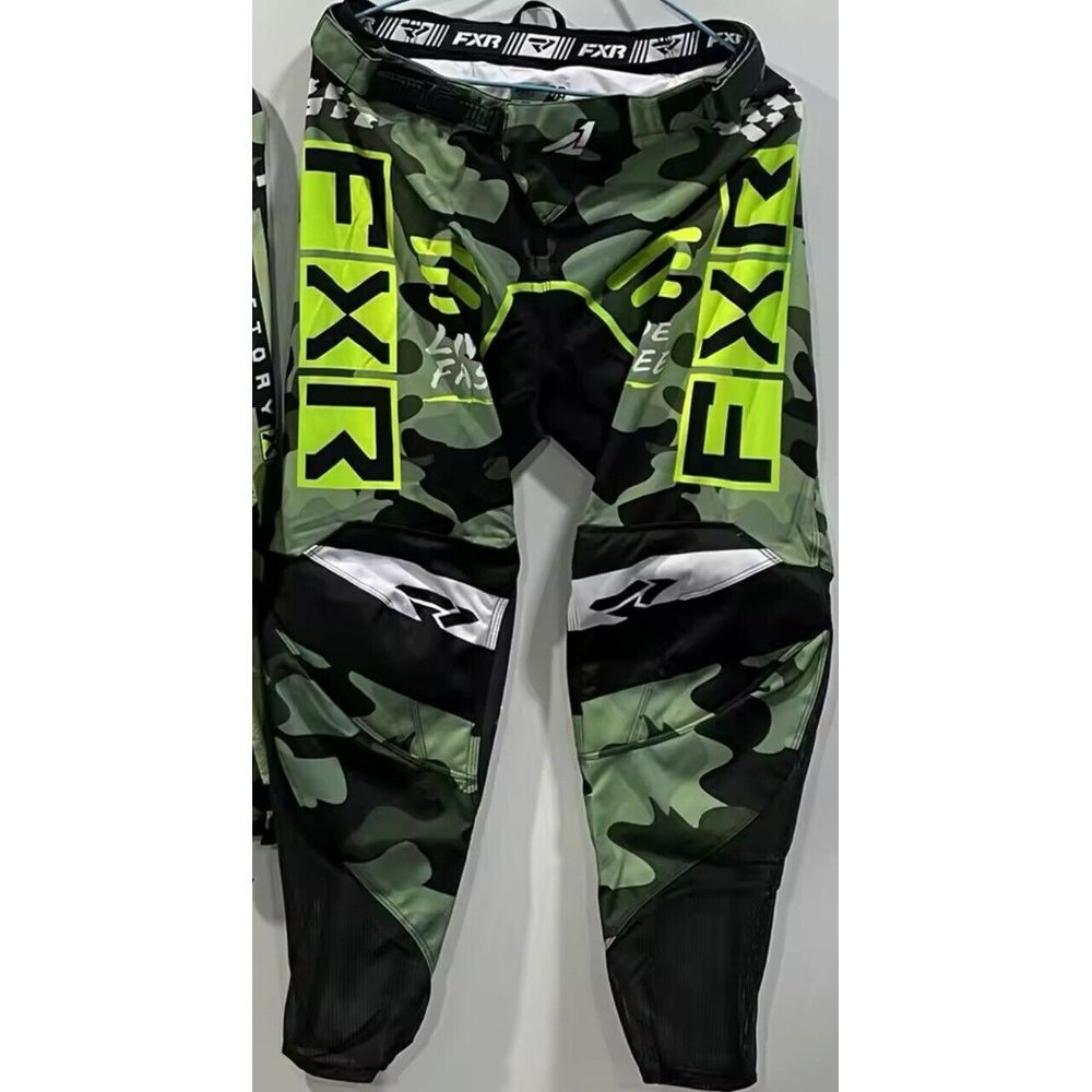 FXR MX Pants Motocross Racing Size‎ 34 Camo green Black